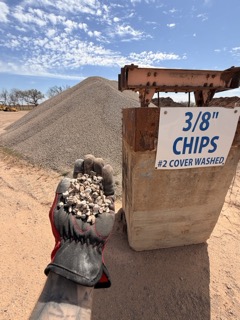 3/8 inch chips washed